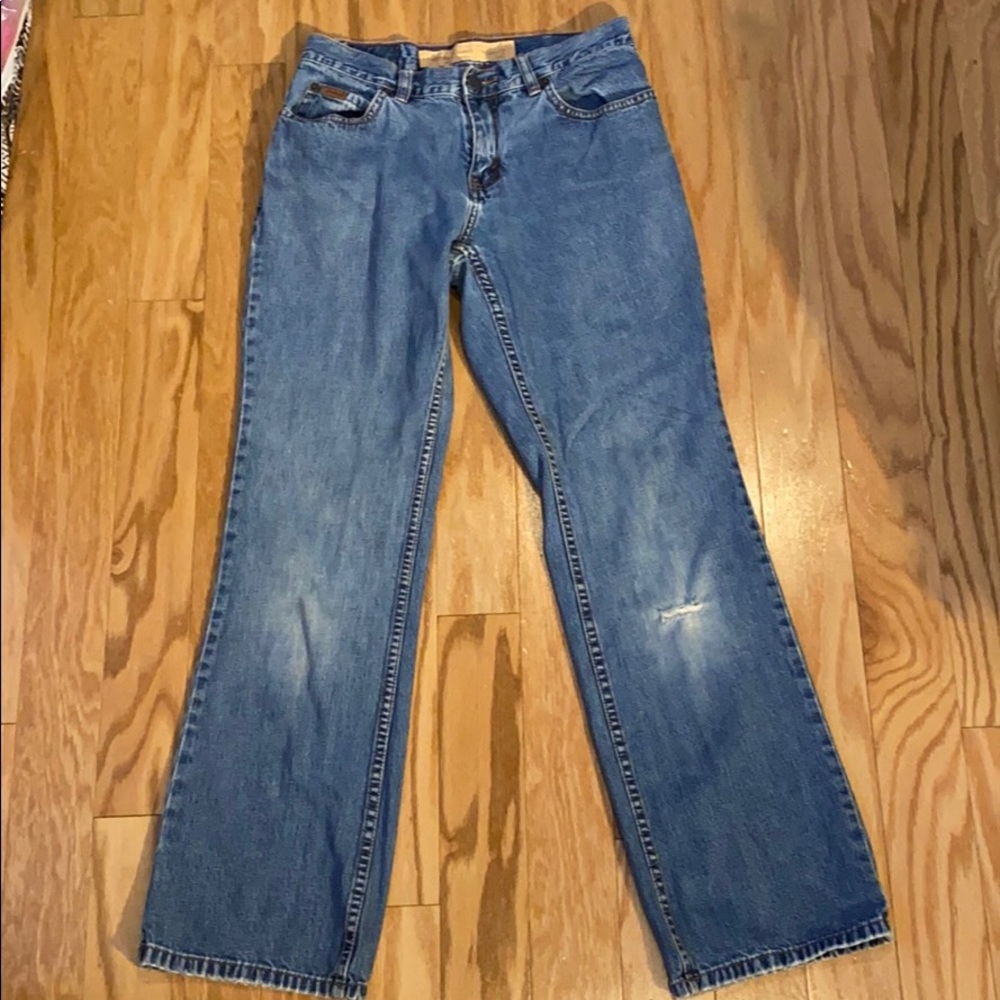 Eddie Bauer Distressed Bootcut Jeans <3 HP <3 - Picture 3 of 12